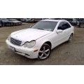Used 2002 Mercedes 203 Chassis C240 Parts - White with brown interior, 6 cylinder engine, automatic transmission